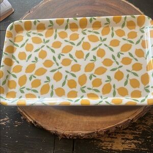 To the Market Melamine Lemon Pattern Rectangular Tray